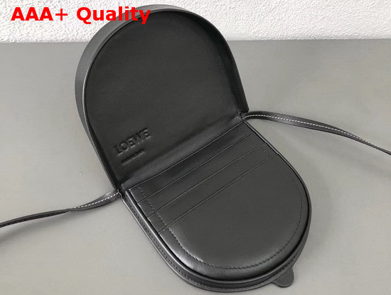 Loewe Large Heel Pouch Black Smooth Calf Replica