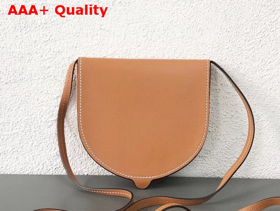 Loewe Large Heel Pouch Tan Smooth Calf Replica