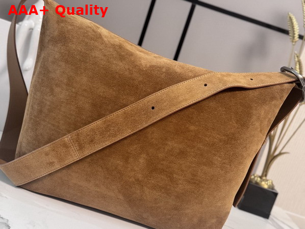 Loewe Large Loop Hobo in Tobacco Suede Calfskin Replica