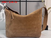 Loewe Large Loop Hobo in Tobacco Suede Calfskin Replica