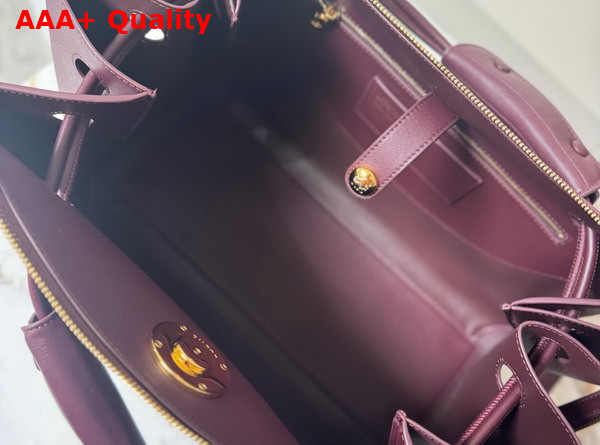 Loewe Large Madrid Bag in Dark Burgundy Supple Calfskin Replica