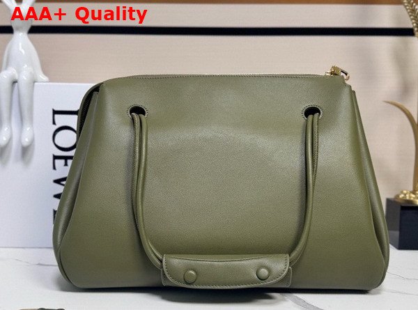 Loewe Large Madrid Bag in Olive Supple Calfskin Replica