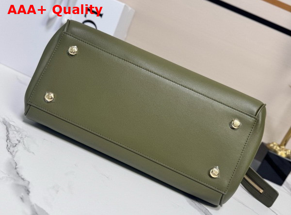 Loewe Large Madrid Bag in Olive Supple Calfskin Replica