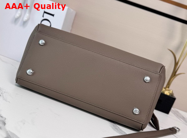 Loewe Large Madrid Bag in Taupe Supple Grained Calfskin Replica