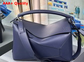 Loewe Large Puzzle Bag in Abyss Blue Classic Calfskin Replica