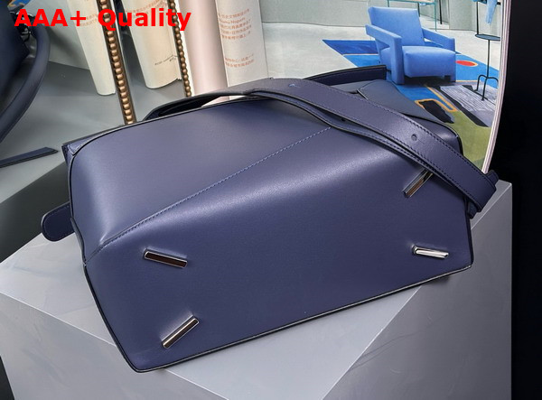 Loewe Large Puzzle Bag in Abyss Blue Classic Calfskin Replica