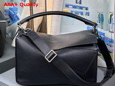 Loewe Large Puzzle Bag in Black Supple Grained Calfskin Replica