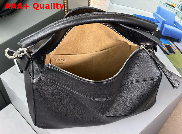 Loewe Large Puzzle Bag in Black Supple Grained Calfskin Replica