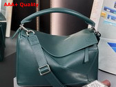 Loewe Large Puzzle Bag in Emerald Green Supple Grained Calfskin Replica