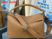 Loewe Large Puzzle Bag in Oak Supple Grained Calfskin Replica