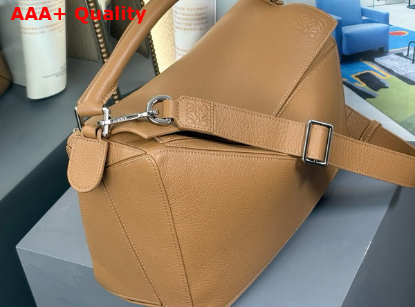 Loewe Large Puzzle Bag in Oak Supple Grained Calfskin Replica