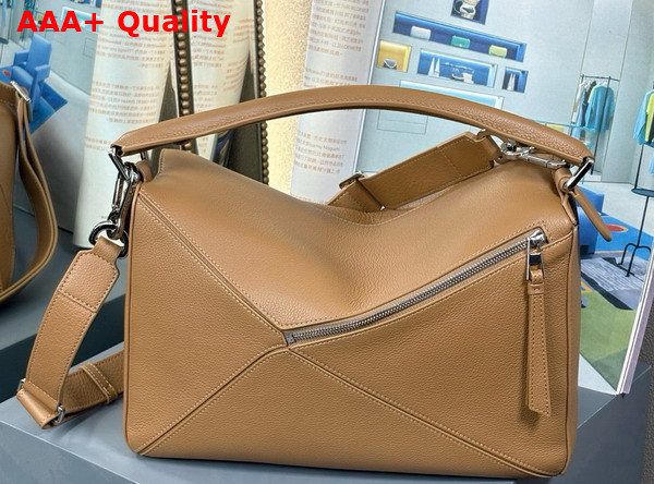 Loewe Large Puzzle Bag in Oak Supple Grained Calfskin Replica
