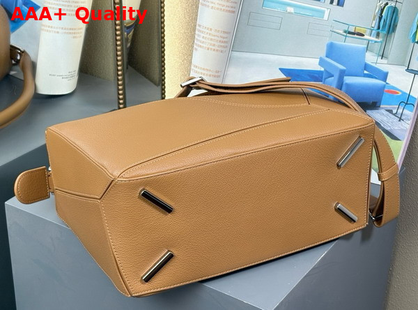 Loewe Large Puzzle Bag in Oak Supple Grained Calfskin Replica