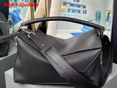 Loewe Large Puzzle Edge Bag in Black Soft Grained Calfskin Replica