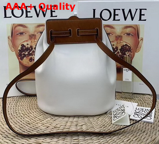 Loewe Lazo Bucket Bag White Replica