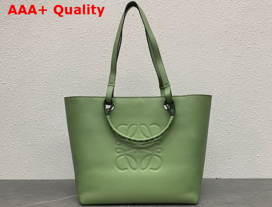 Loewe Medium Anagram Tote in Classic Calfskin Rosemary Replica