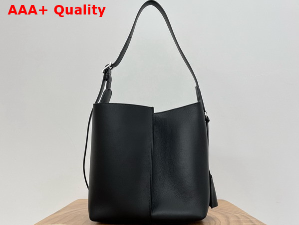 Loewe Medium Bilbao Bucket in Black Smooth Calfskin Replica