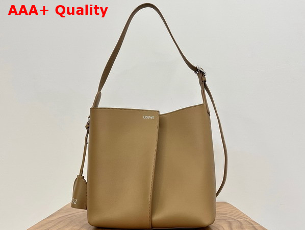 Loewe Medium Bilbao Bucket in Mocha Smooth Calfskin Replica