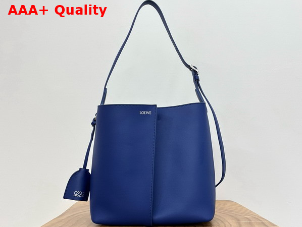 Loewe Medium Bilbao Bucket in Royal Azur Smooth Calfskin Replica