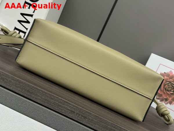 Loewe Medium Flamenco Clutch in Clay Green Nappa Calfskin Replica