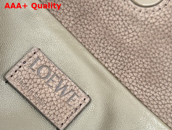 Loewe Medium Flamenco Clutch in Grained Nubuck Tundra Replica