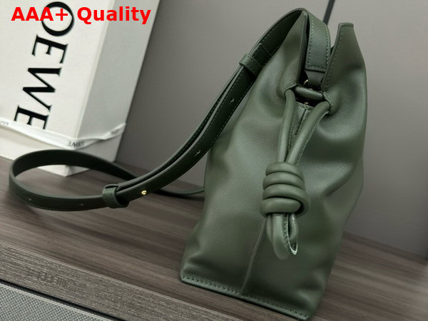 Loewe Medium Flamenco Clutch in Green Nappa Calfskin Replica