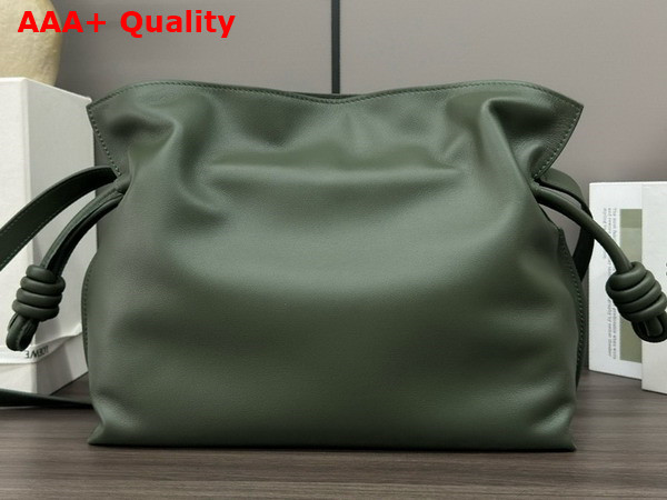 Loewe Medium Flamenco Clutch in Green Nappa Calfskin Replica