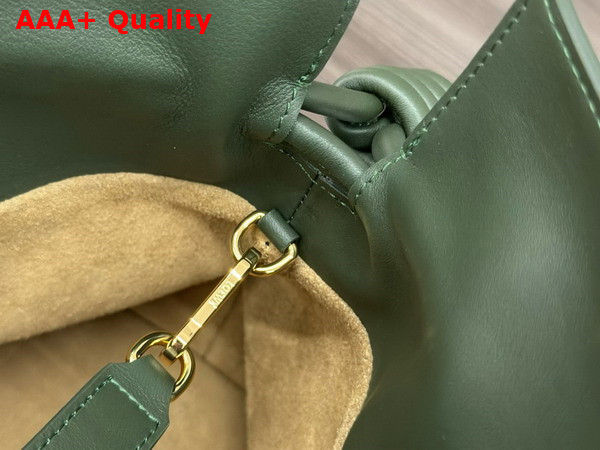 Loewe Medium Flamenco Clutch in Green Nappa Calfskin Replica