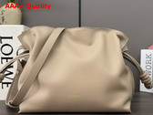 Loewe Medium Flamenco Clutch in Sand Nappa Calfskin Replica