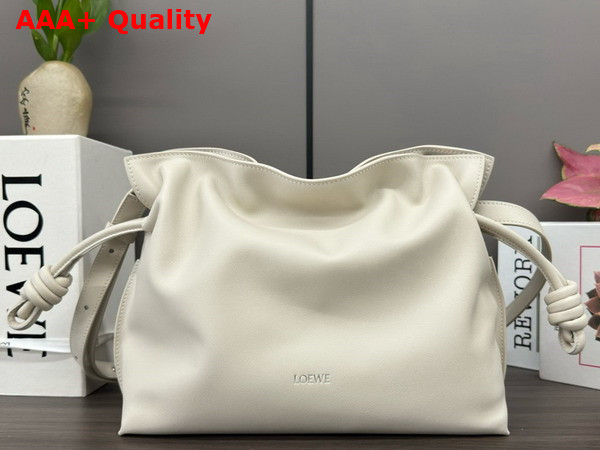 Loewe Medium Flamenco Clutch in Sea Salt Nappa Calfskin Replica