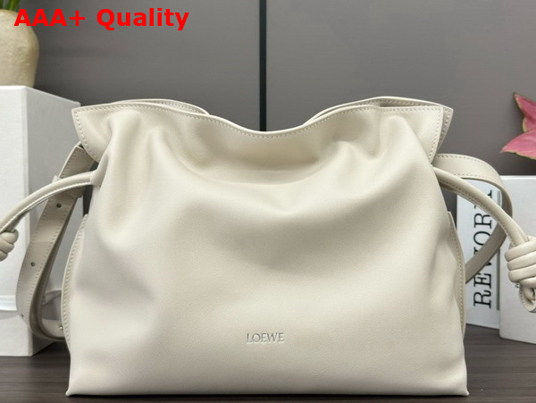 Loewe Medium Flamenco Clutch in Sea Salt Nappa Calfskin Replica