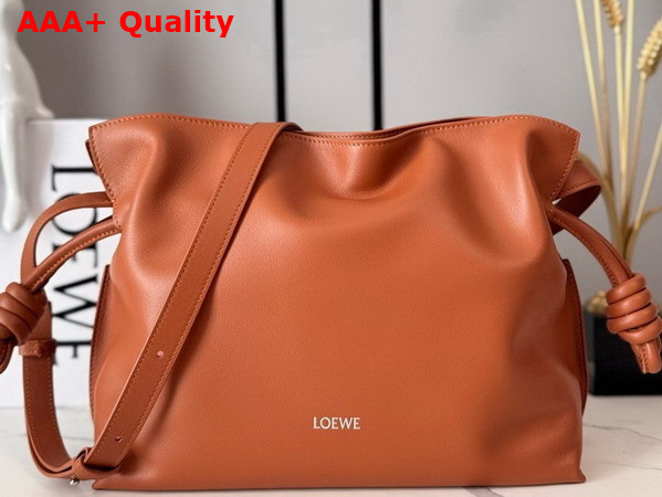 Loewe Medium Flamenco Clutch in Squirrel Nappa Calfskin Replica