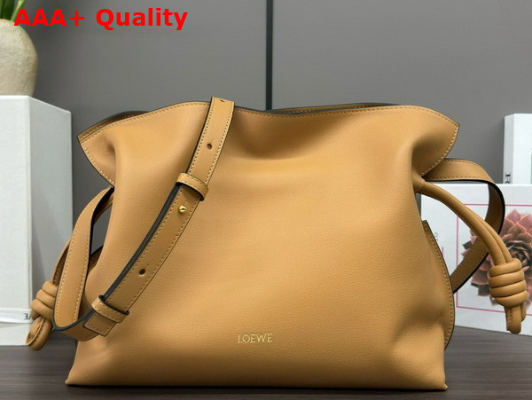 Loewe Medium Flamenco Clutch in Warm Desert Nappa Calfskin Replica