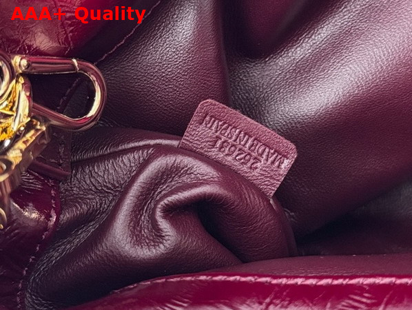 Loewe Medium Flamenco Purse in Burgundy Hagfish Replica