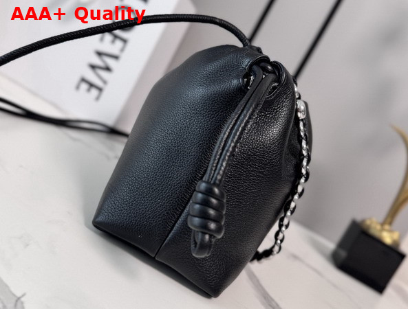 Loewe Medium Flamenco Purse in Fine Grained Calfskin Black Replica