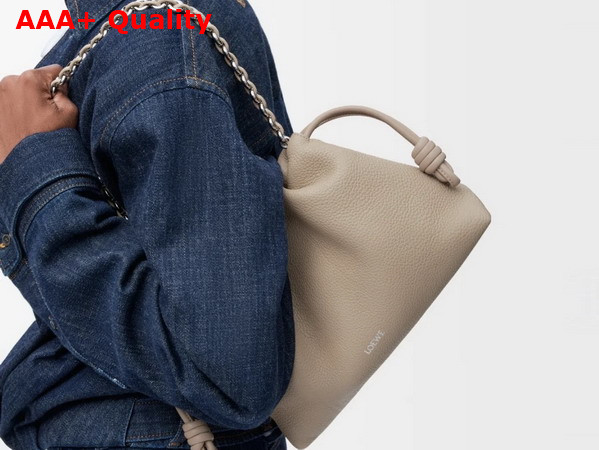 Loewe Medium Flamenco Purse in Fine Grained Calfskin Clay Replica