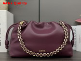 Loewe Medium Flamenco Purse in Mellow Nappa Lambskin Dark Brugundy Replica