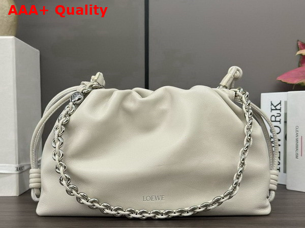 Loewe Medium Flamenco Purse in Sea Salt Mellow Nappa Lambskin Replica