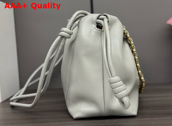 Loewe Medium Flamenco Purse in Shell Grey Mellow Nappa Lambskin Replica
