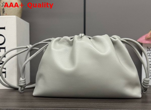 Loewe Medium Flamenco Purse in Shell Grey Mellow Nappa Lambskin Replica