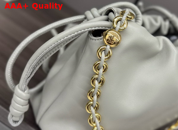 Loewe Medium Flamenco Purse in Shell Grey Mellow Nappa Lambskin Replica