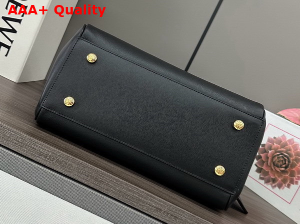 Loewe Medium Madrid Bag in Black Supple Calfskin Replica