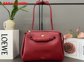 Loewe Medium Madrid Bag in Burnt Red Supple Calfskin Replica