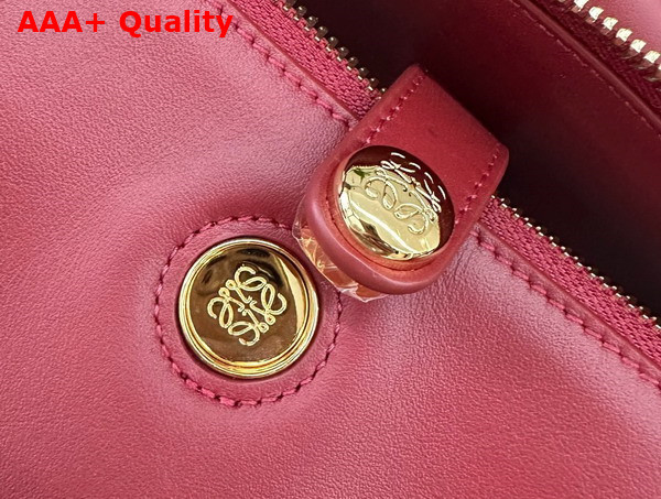 Loewe Medium Madrid Bag in Burnt Red Supple Calfskin Replica