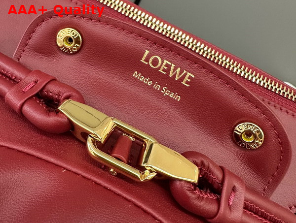 Loewe Medium Madrid Bag in Burnt Red Supple Calfskin Replica