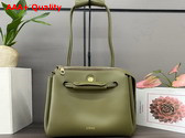 Loewe Medium Madrid Bag in Olive Supple Calfskin Replica