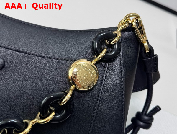 Loewe Medium Ola Bag in Black Smooth Calfskin Replica