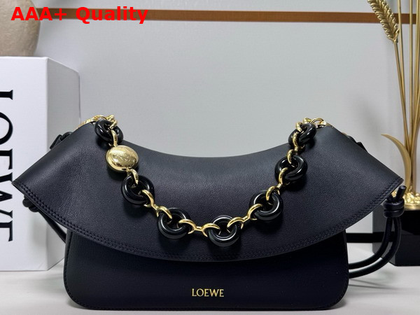 Loewe Medium Ola Bag in Black Smooth Calfskin Replica