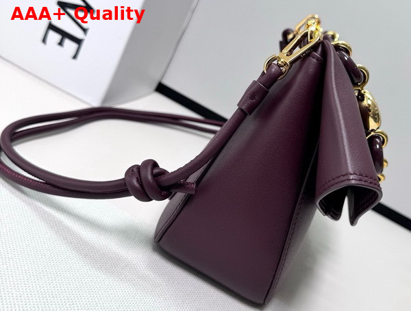 Loewe Medium Ola Bag in Dark Burgundy Smooth Calfskin Replica