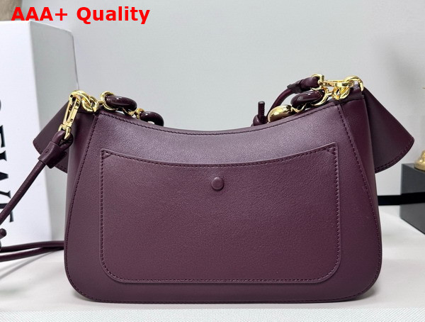 Loewe Medium Ola Bag in Dark Burgundy Smooth Calfskin Replica